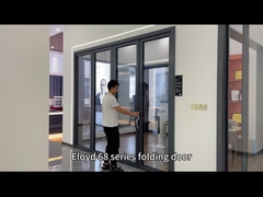 درب های دو لایه آلومینیوم درب های تاشو شیشه ای